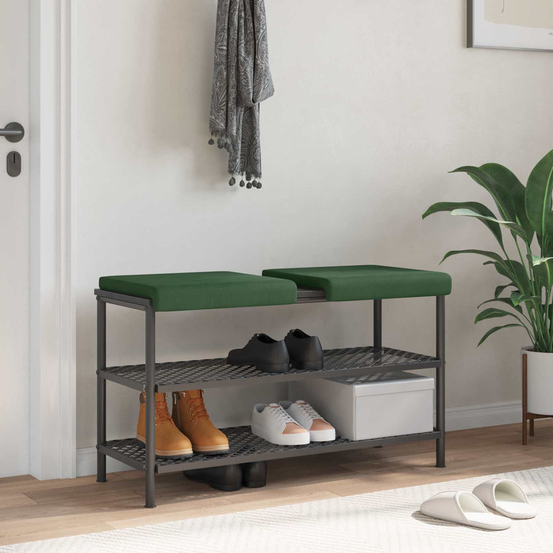 Perna pentru bancă 2 buc. cord Verde închis Adâncime 35 cm