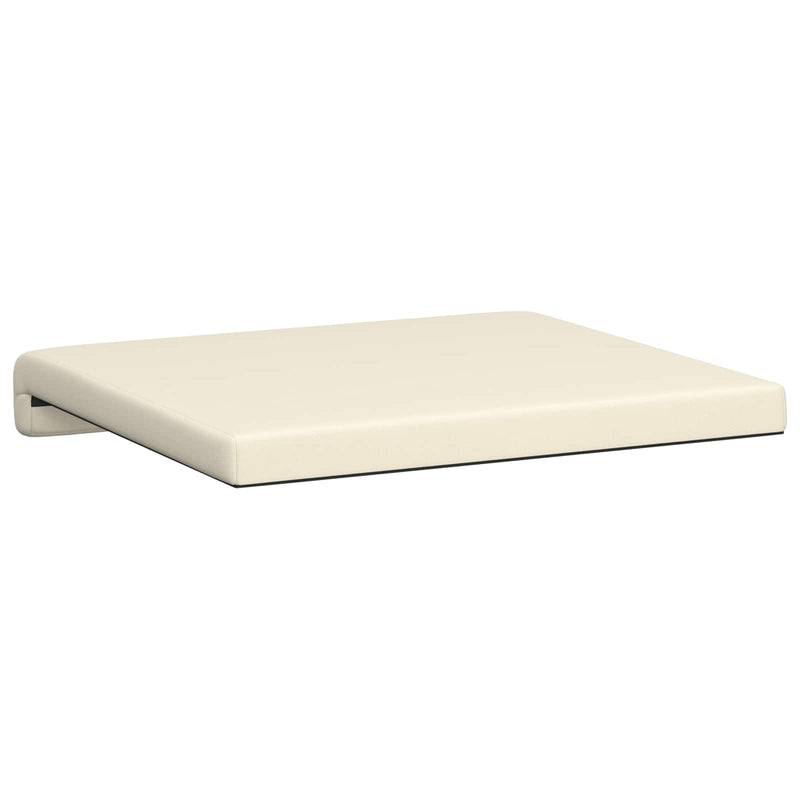 Perna pentru bancă 2 buc. Catifea Texturată Crem Adâncime 35 cm