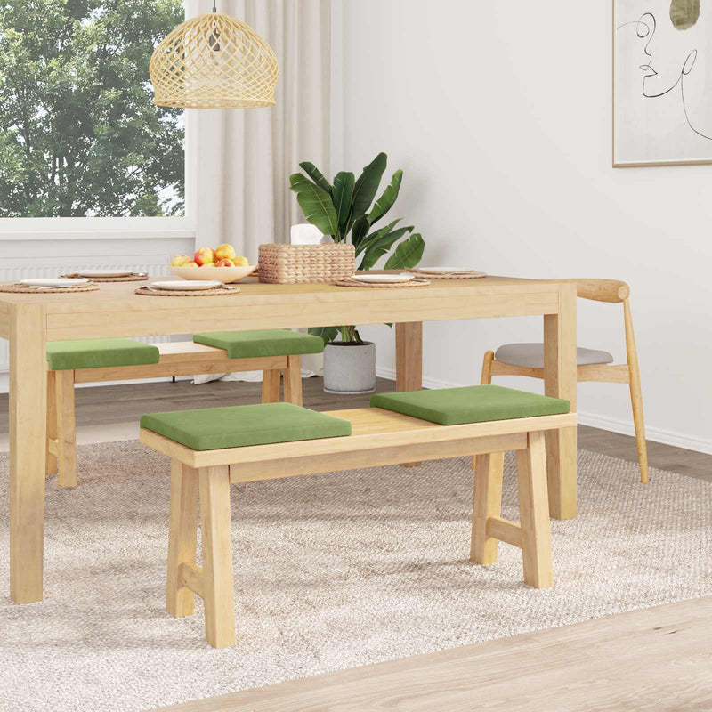 Perna pentru bancă 4 buc. Catifea Verde deschis Adâncime 35 cm