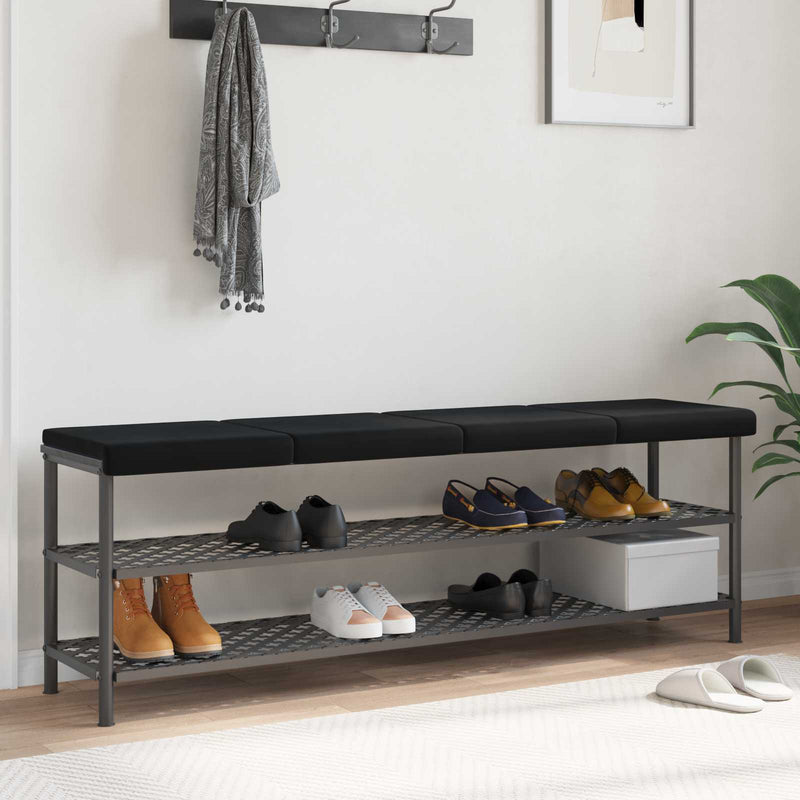 Perna pentru bancă 4 buc. Catifea Negru Adâncime 35 cm
