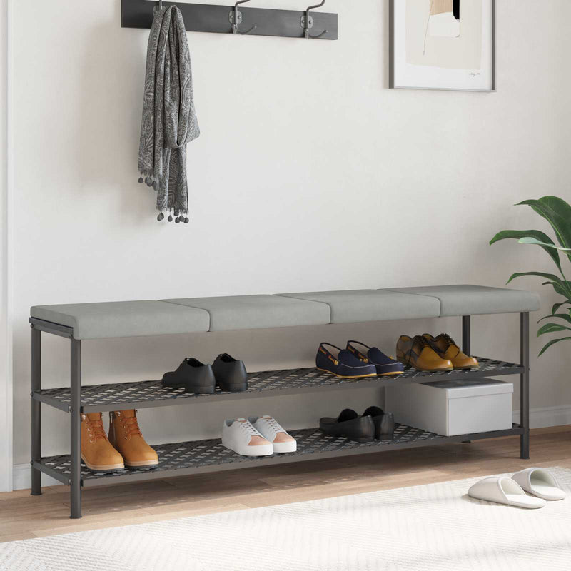 Perna pentru bancă 4 buc. Microfibră Gri deschis Adâncime 35 cm