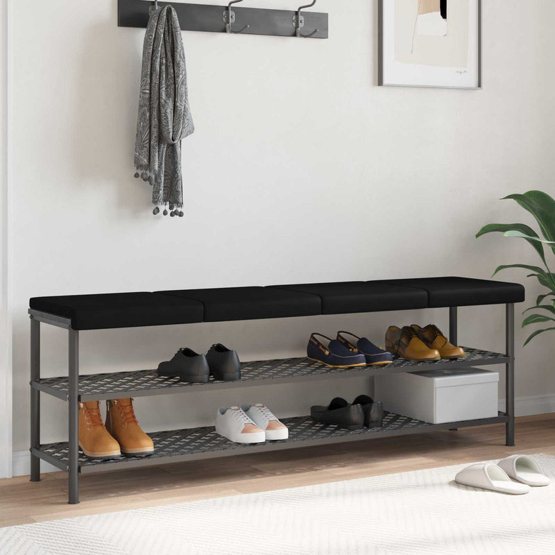 Perna pentru bancă 4 buc. Microfibră Negru Adâncime 35 cm