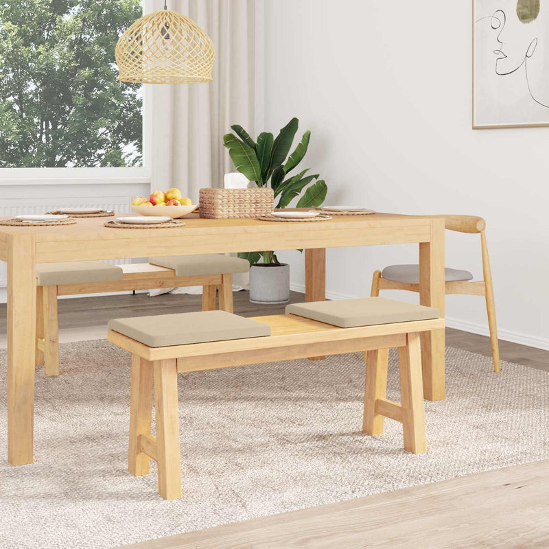 Perna pentru bancă 4 buc. Microfibră Crem Adâncime 35 cm