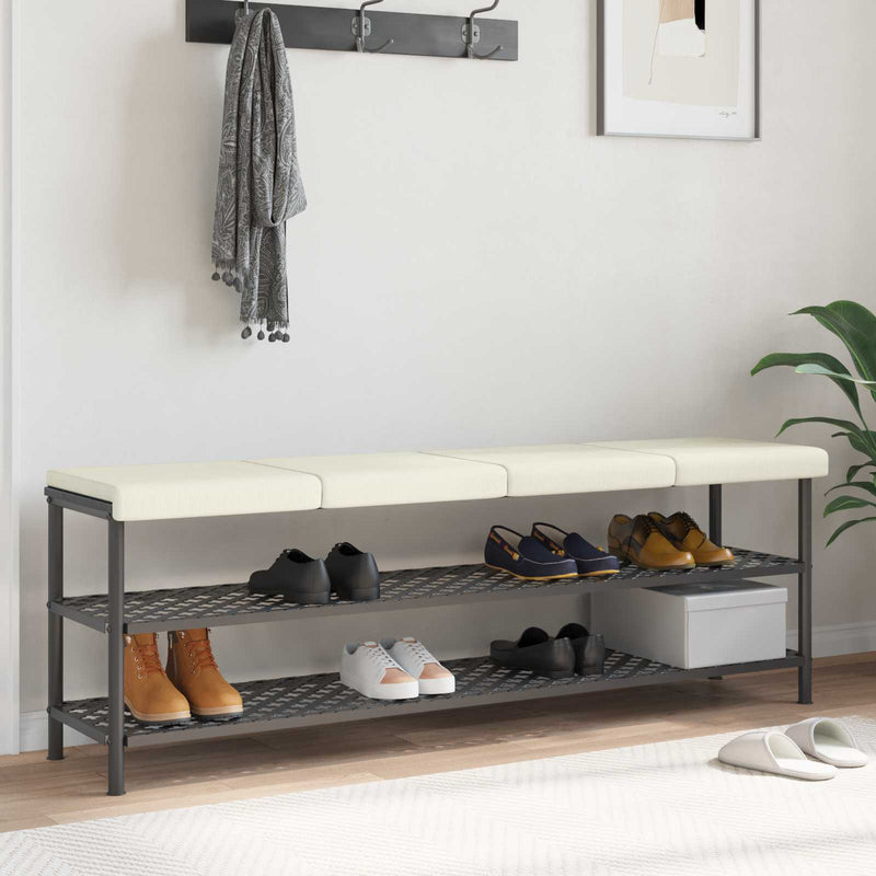 Perna pentru bancă 4 buc. cord Crem Adâncime 35 cm