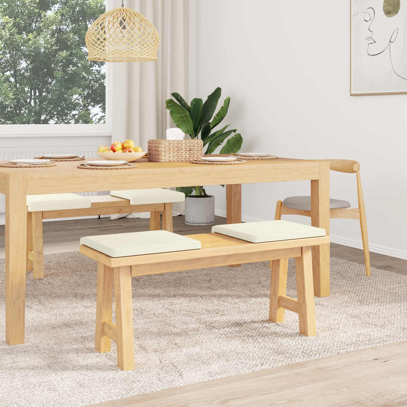 Perna pentru bancă 4 buc. cord Crem Adâncime 35 cm