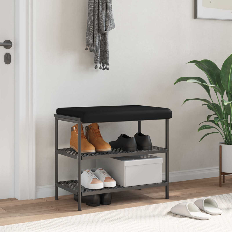 Perna pentru bancă Piele artificială Negru Adâncime 35 cm
