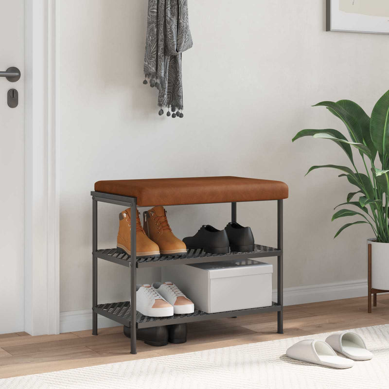 Perna pentru bancă Piele artificială Maro Adâncime 35 cm