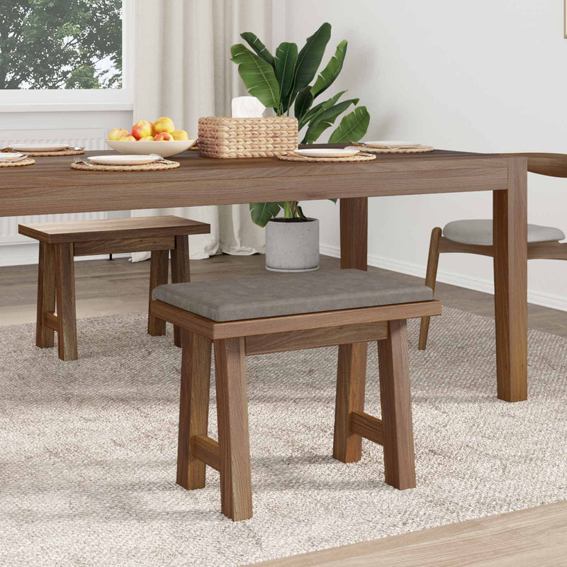 Perna pentru bancă Piele artificială Gri Adâncime 35 cm