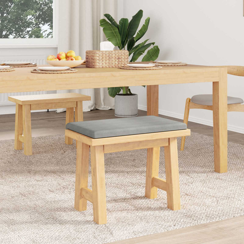 Perna pentru bancă Microfibră Gri deschis Adâncime 35 cm