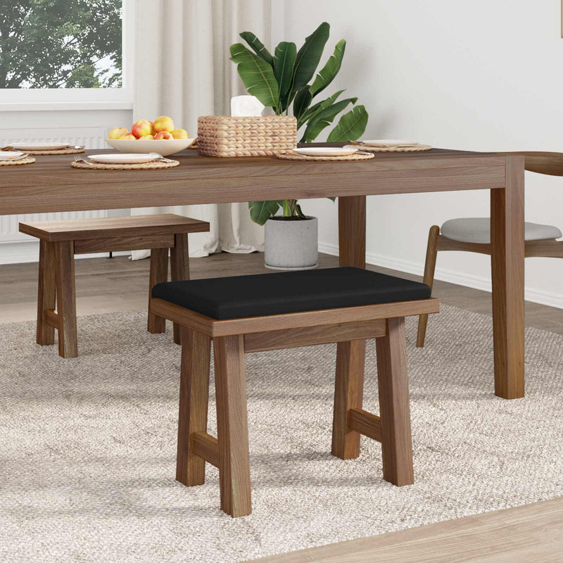 Perna pentru bancă Microfibră Negru Adâncime 35 cm