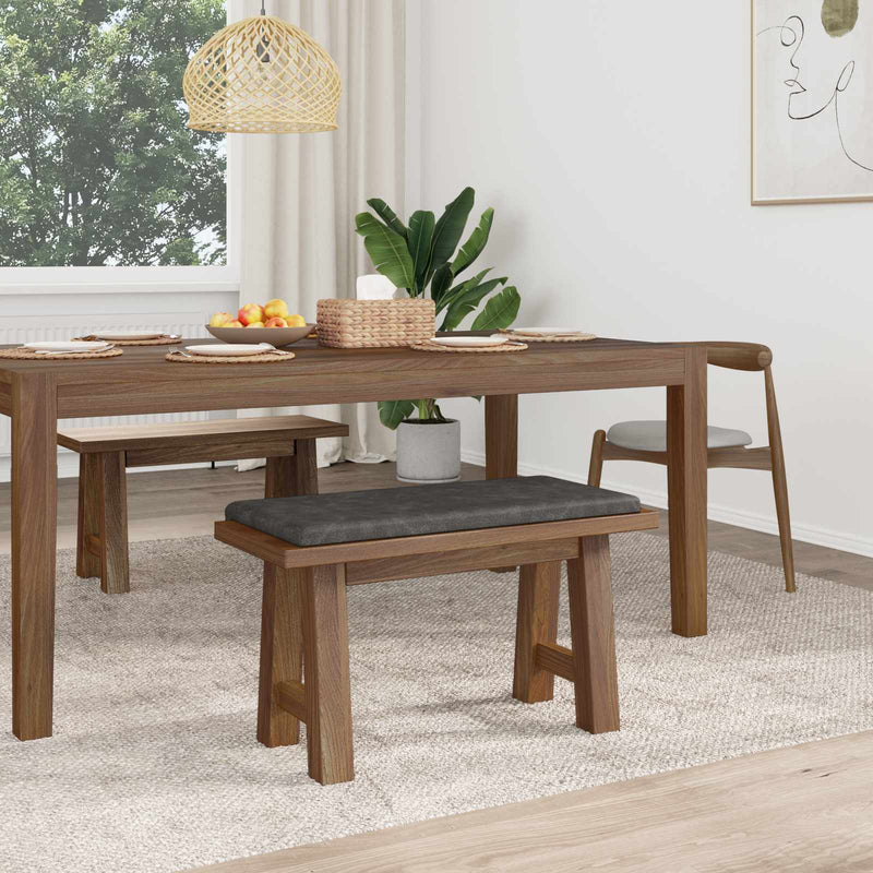 Perna pentru bancă Piele artificială Negru Adâncime 35 cm