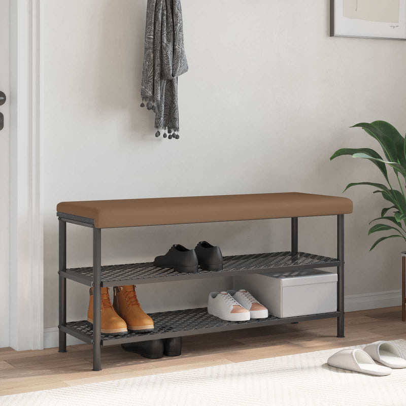 Perna pentru bancă Piele artificială Cappuccino Adâncime 35 cm