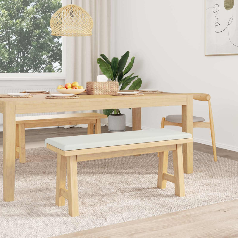 Perna pentru bancă Piele artificială Alb Adâncime 35 cm