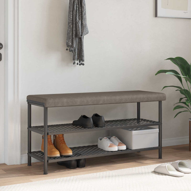 Perna pentru bancă Piele artificială Gri Adâncime 35 cm