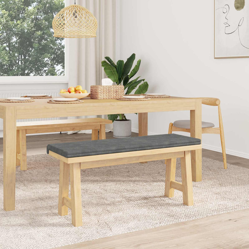 Perna pentru bancă Catifea pufoasă Gri deschis Adâncime 35 cm