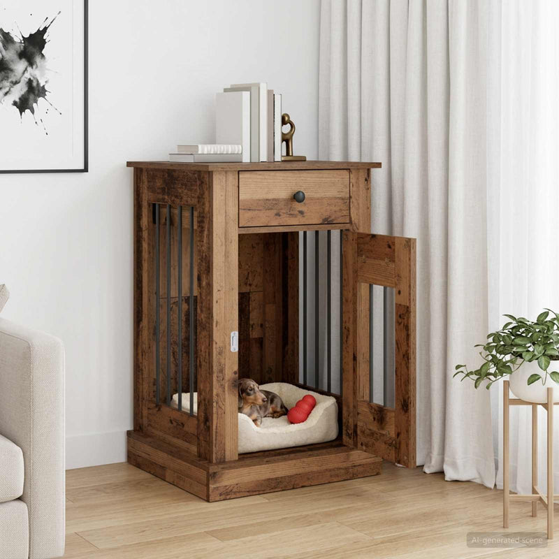 Mobilă pentru cușcă de câine Lemn vechi 50 x 47,5 x 80 cm