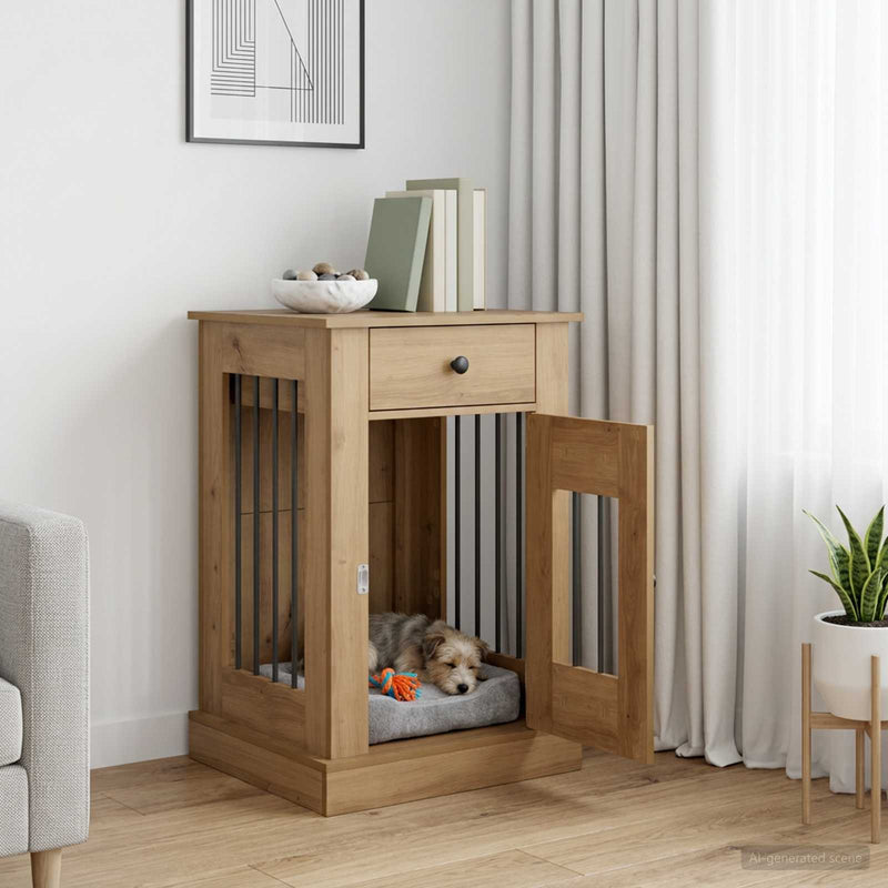 Mobilă pentru cușcă de câine Stejar Artizanal 50 x 47,5 x 80 cm