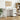 Set birou și cabinet mobil MOSS 2 buc. Alb