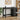 Set birou și cabinet mobil MOSS 2 buc. Negru