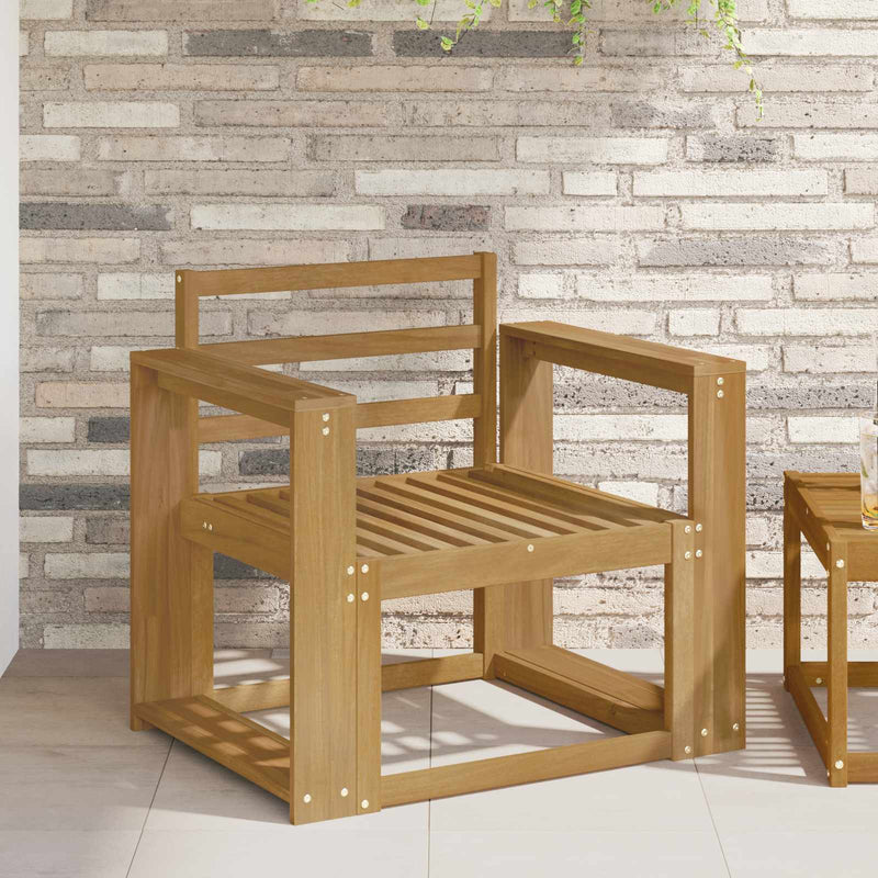 Set de canapele de exterior Lemn Solid de Acacia Alb