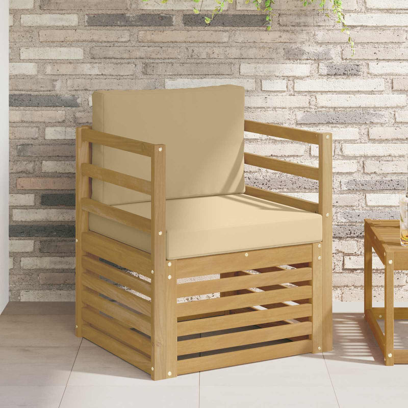 Set de canapele de exterior Poliester Alb