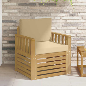2 Bucată Set de canapele de exterior Poliester Alb și Bej