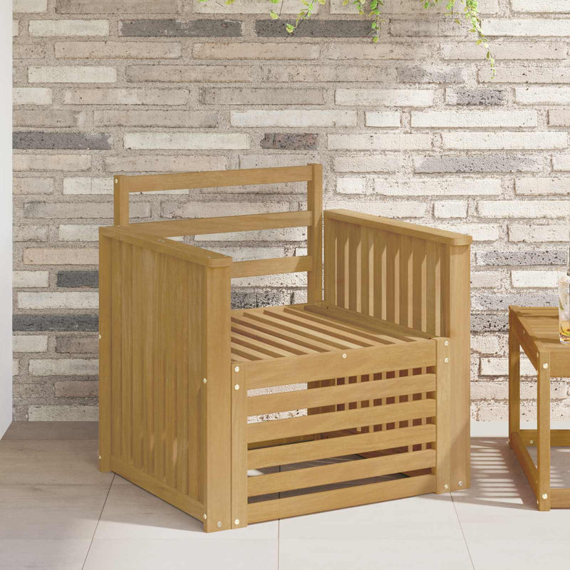 Set de canapele de exterior Lemn Solid de Acacia Alb