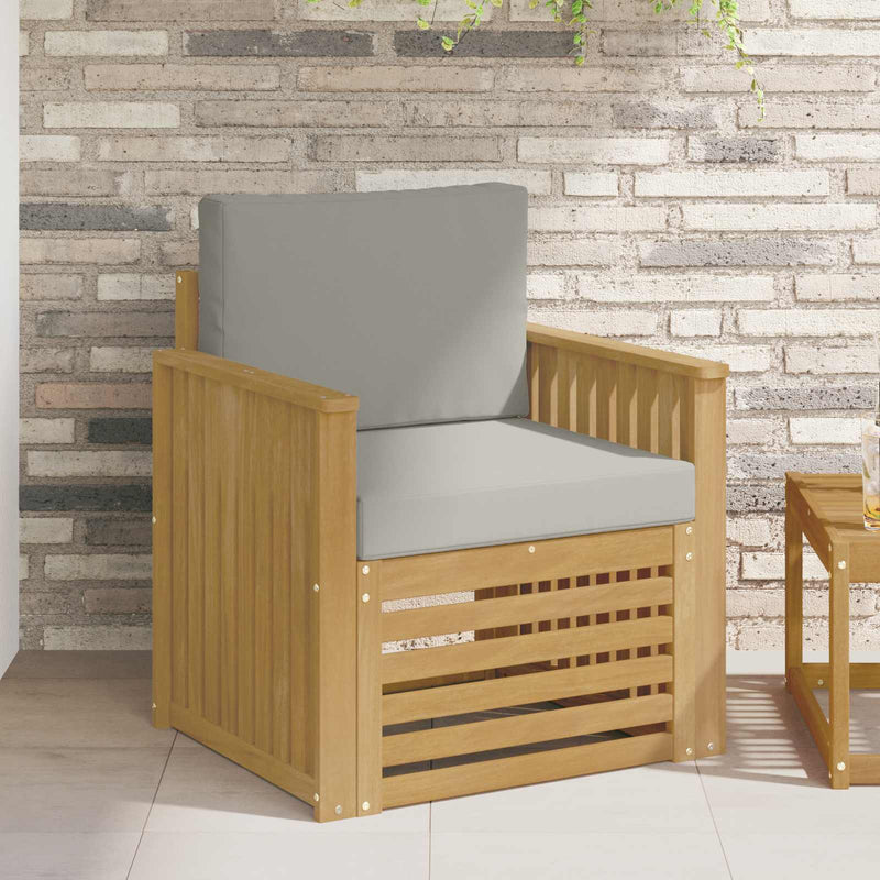 Set de canapele de exterior Poliester Alb