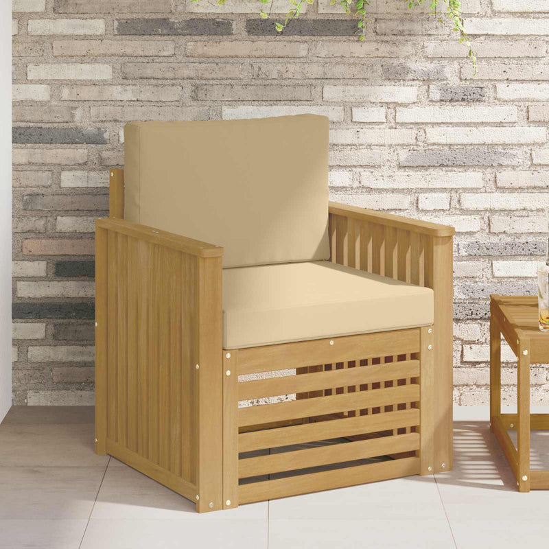 Set de canapele de exterior Poliester Alb