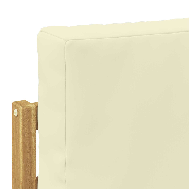 Set de canapele de exterior Poliester Alb
