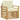 Set de canapele de exterior Poliester Alb