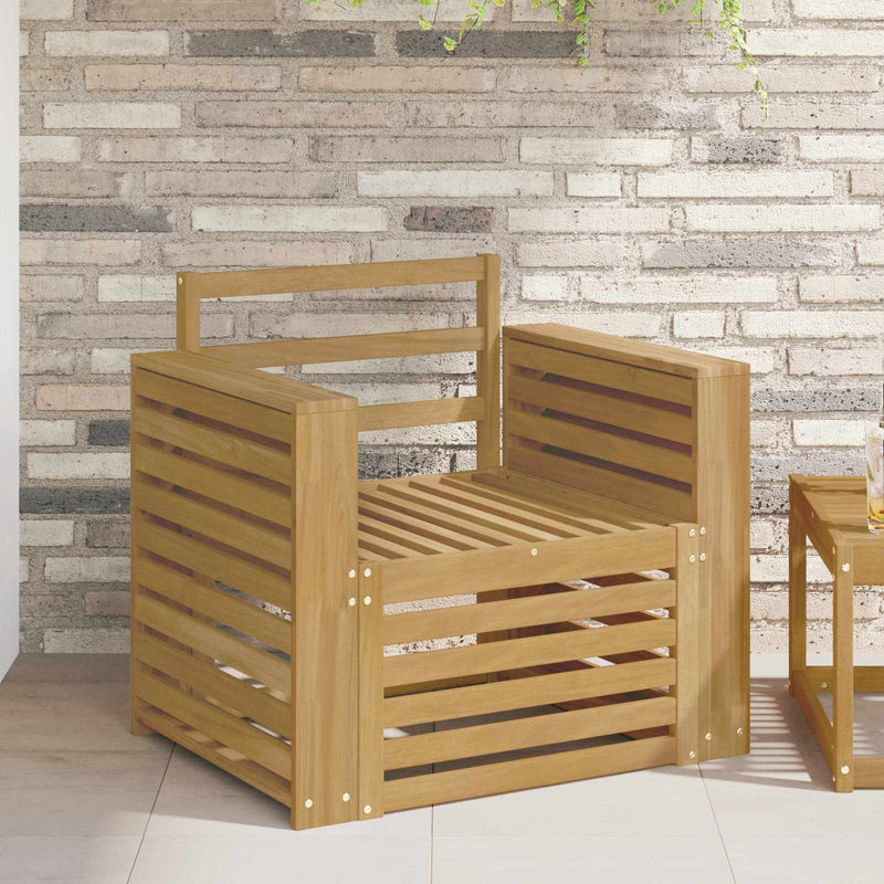 Set de canapele de exterior Lemn Solid de Acacia Alb