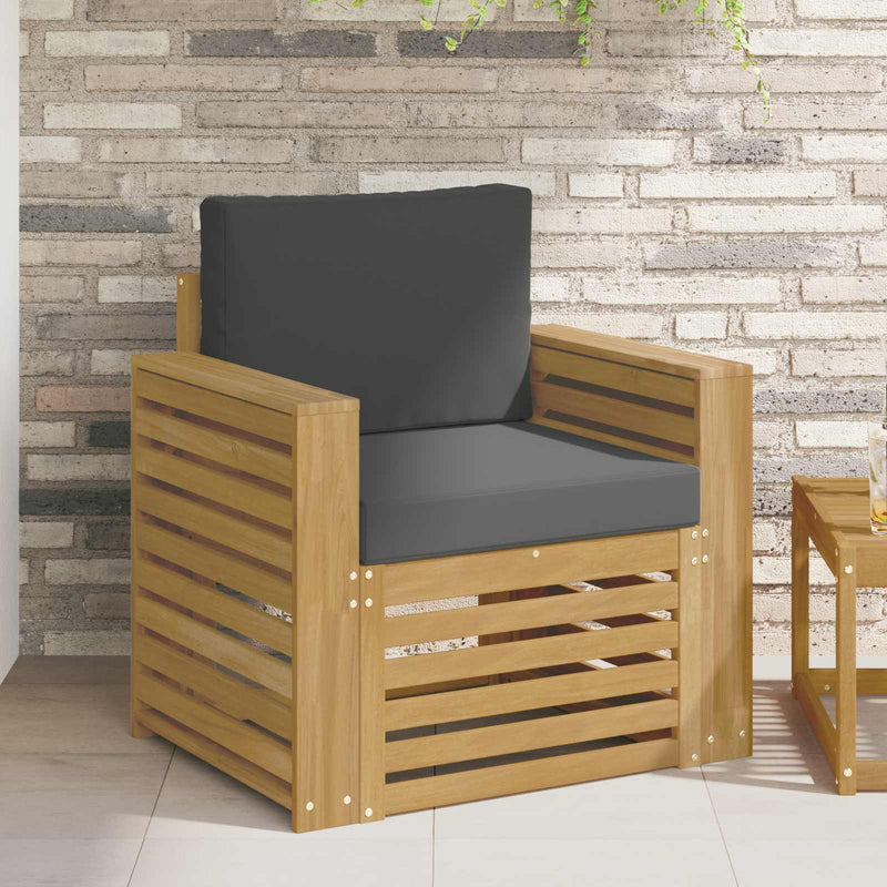 Set de canapele de exterior Poliester Alb