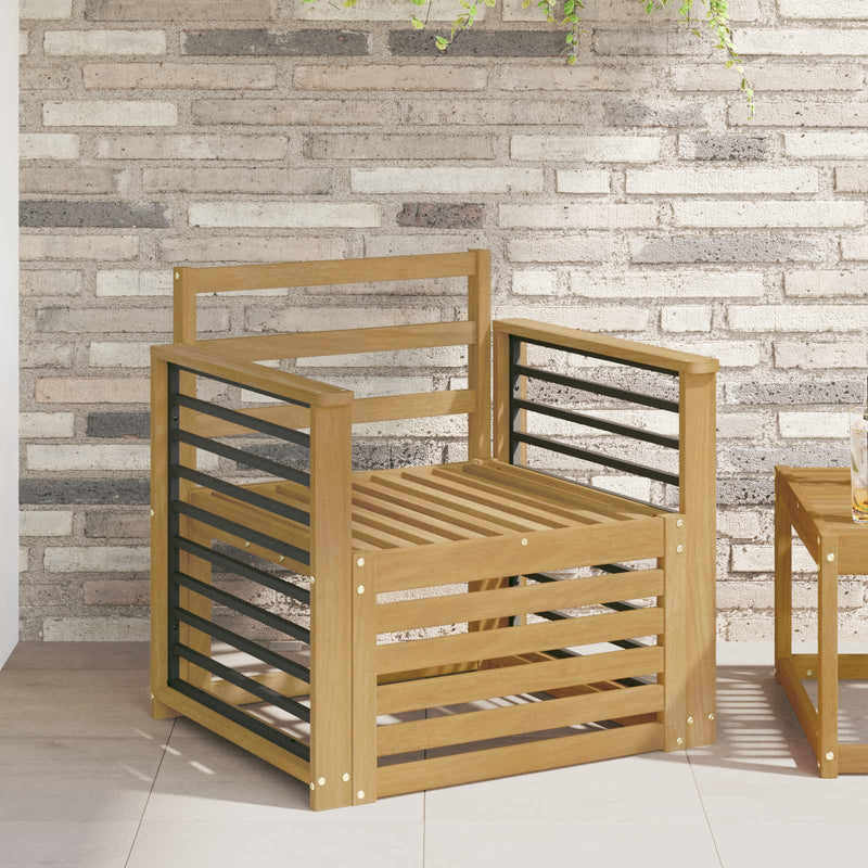 Set de canapele de exterior Lemn Solid de Acacia Alb