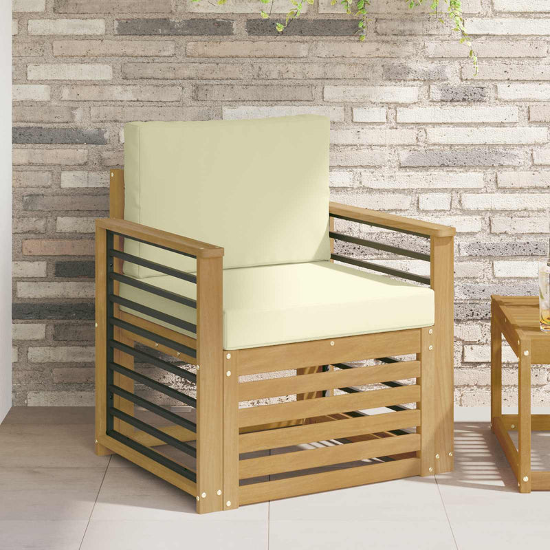 Set de canapele de exterior Poliester Alb