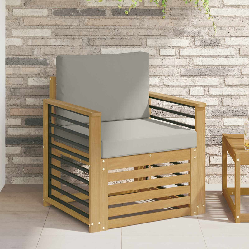 Set de canapele de exterior Poliester Alb