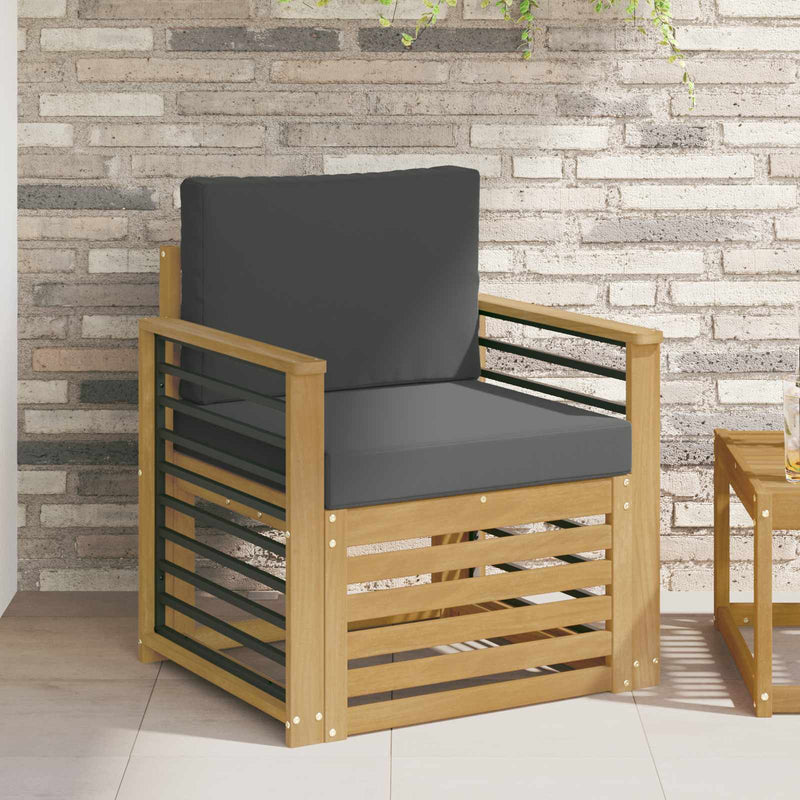 Set de canapele de exterior Poliester Alb