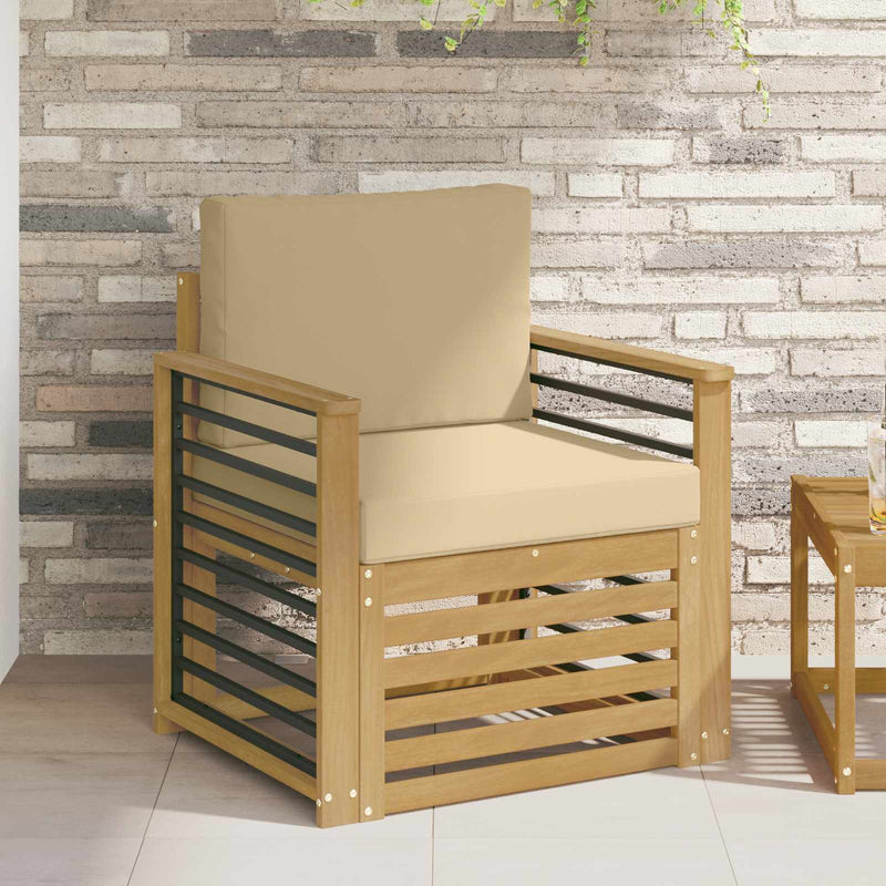 Set de canapele de exterior Poliester Alb