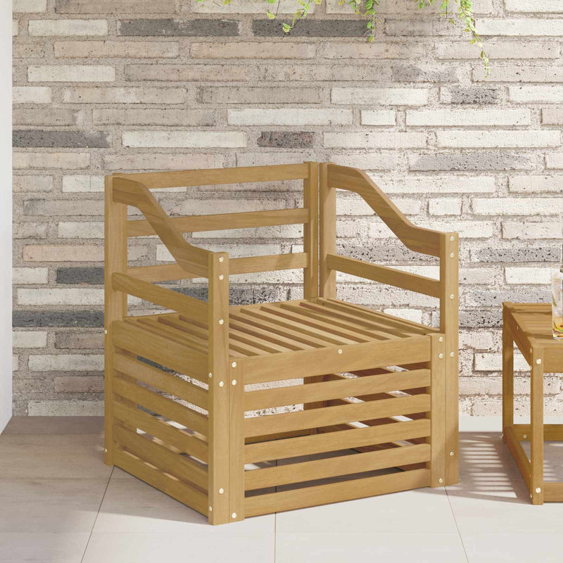 Set de canapele de exterior Lemn Solid de Acacia Alb
