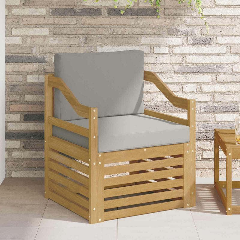 Set de canapele de exterior Poliester Alb