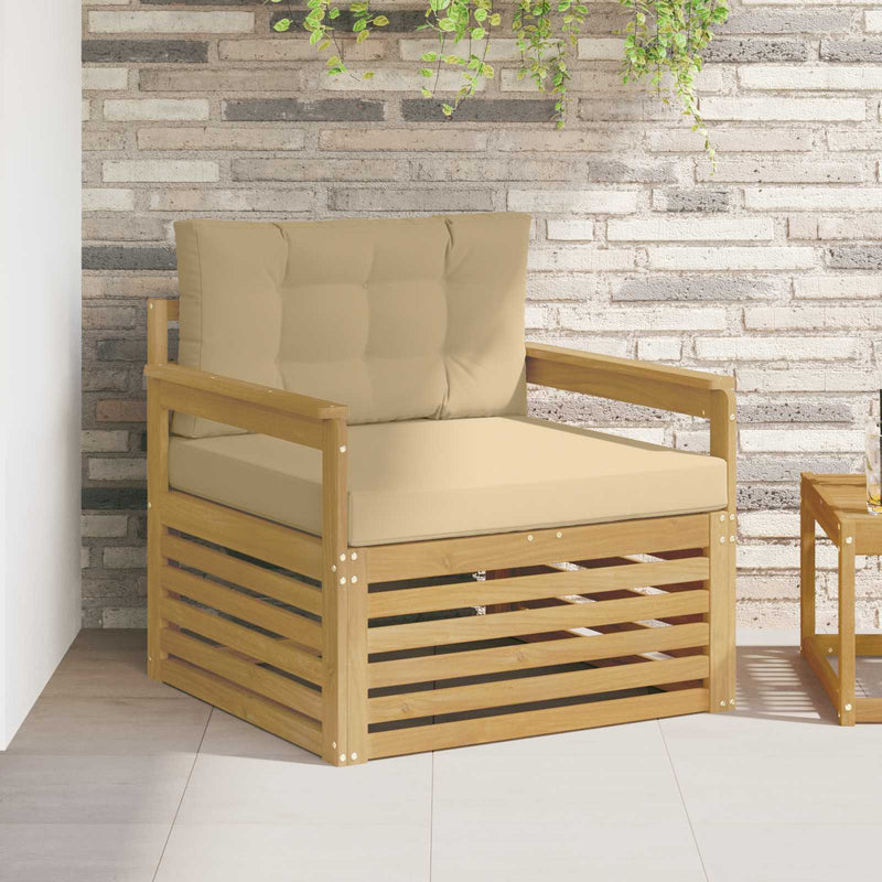 Canapea de exterior Poliester Alb