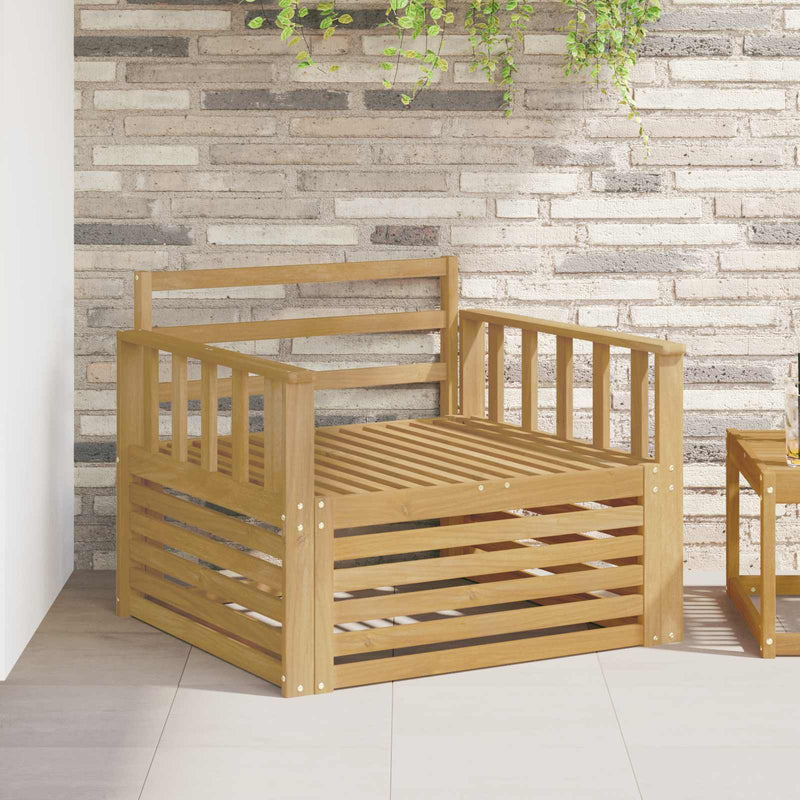 Canapea de exterior Lemn Solid de Acacia Alb