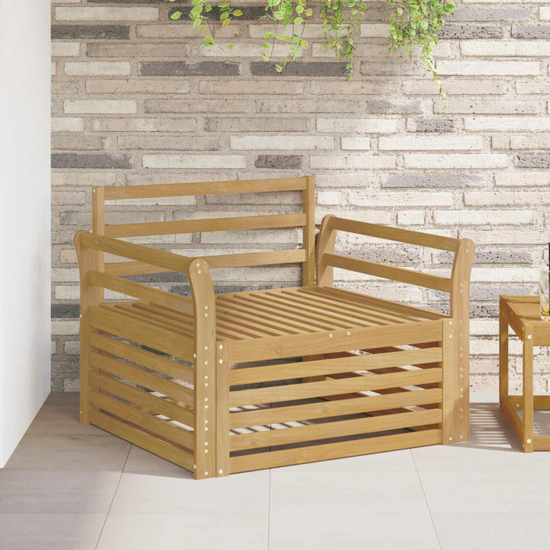 Canapea de exterior Lemn Solid de Acacia Alb