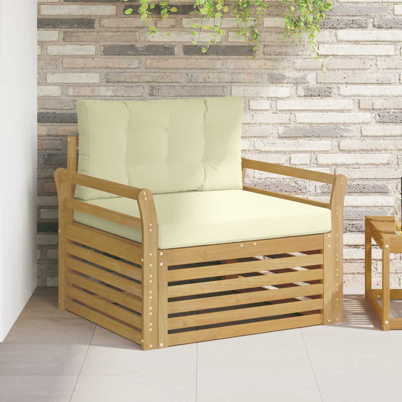 Canapea de exterior Poliester Alb