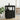 Carucior de Bar Stejar Negru 60 x 39.5 x 89 cm Lemn prelucrat