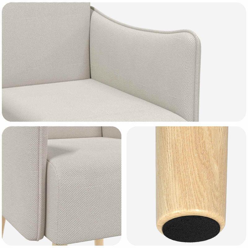 Fotoliu decorativ Ovăz Catifea texturată