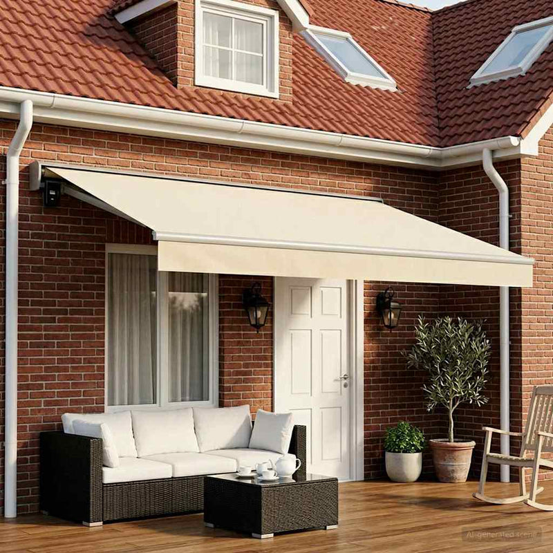 Material de înlocuire pentru copertină Crem 500 × 300 cm