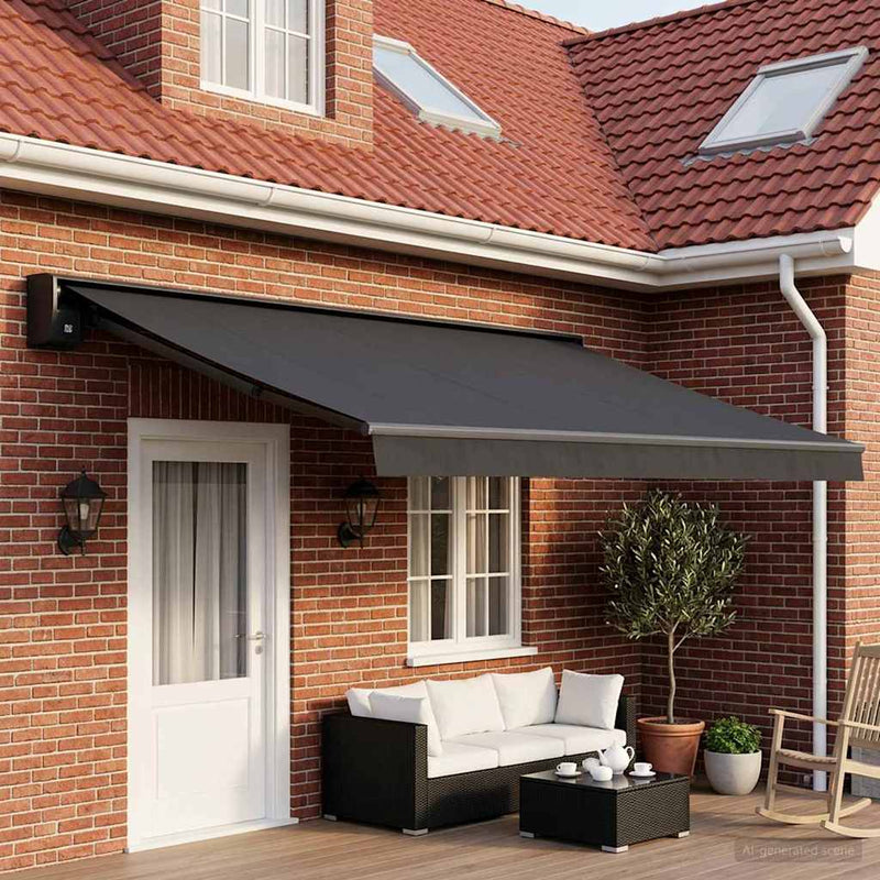 Material de înlocuire pentru copertină Antracit 400 × 300 cm