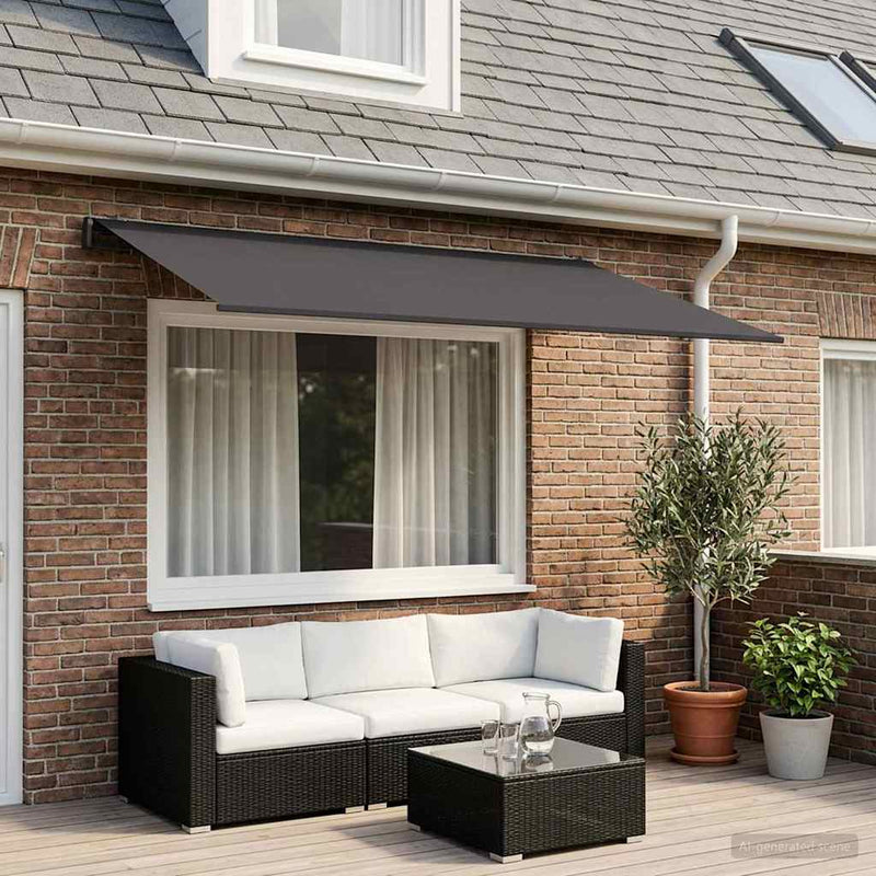 Material de înlocuire pentru copertină Antracit 450 × 300 cm