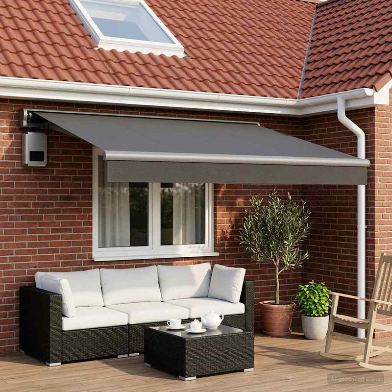 Material de înlocuire pentru copertină Antracit 500 × 300 cm